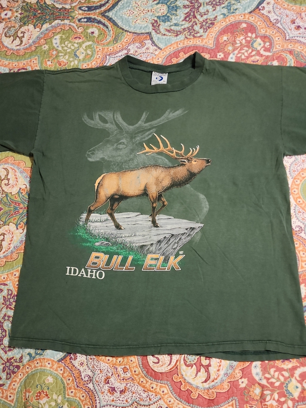 90s Vintage Idaho Bull Elk Tshirt Size XL